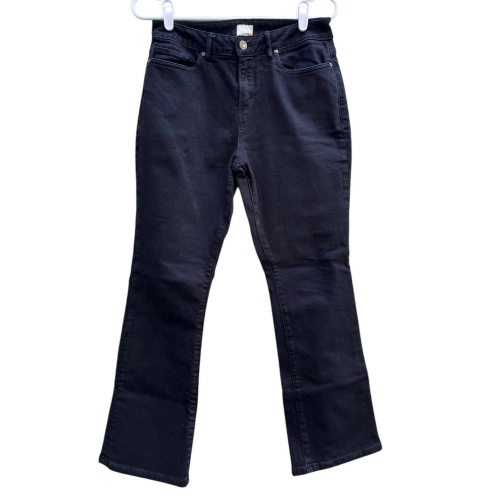 Ann Mashburn High Waisted Black Boot Cut Jeans Cotton Blend Women's Size 27